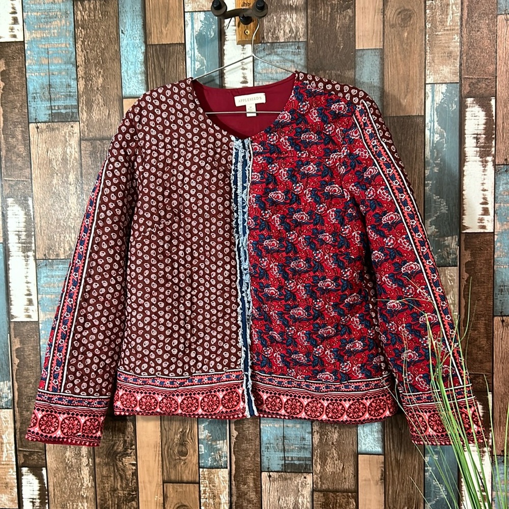 Appleseeds Medium cotton quilted jacket
